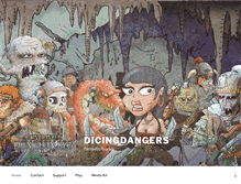 Tablet Screenshot of dicingdangers.com